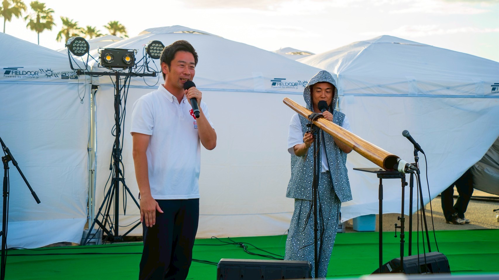 泉南市長の登壇