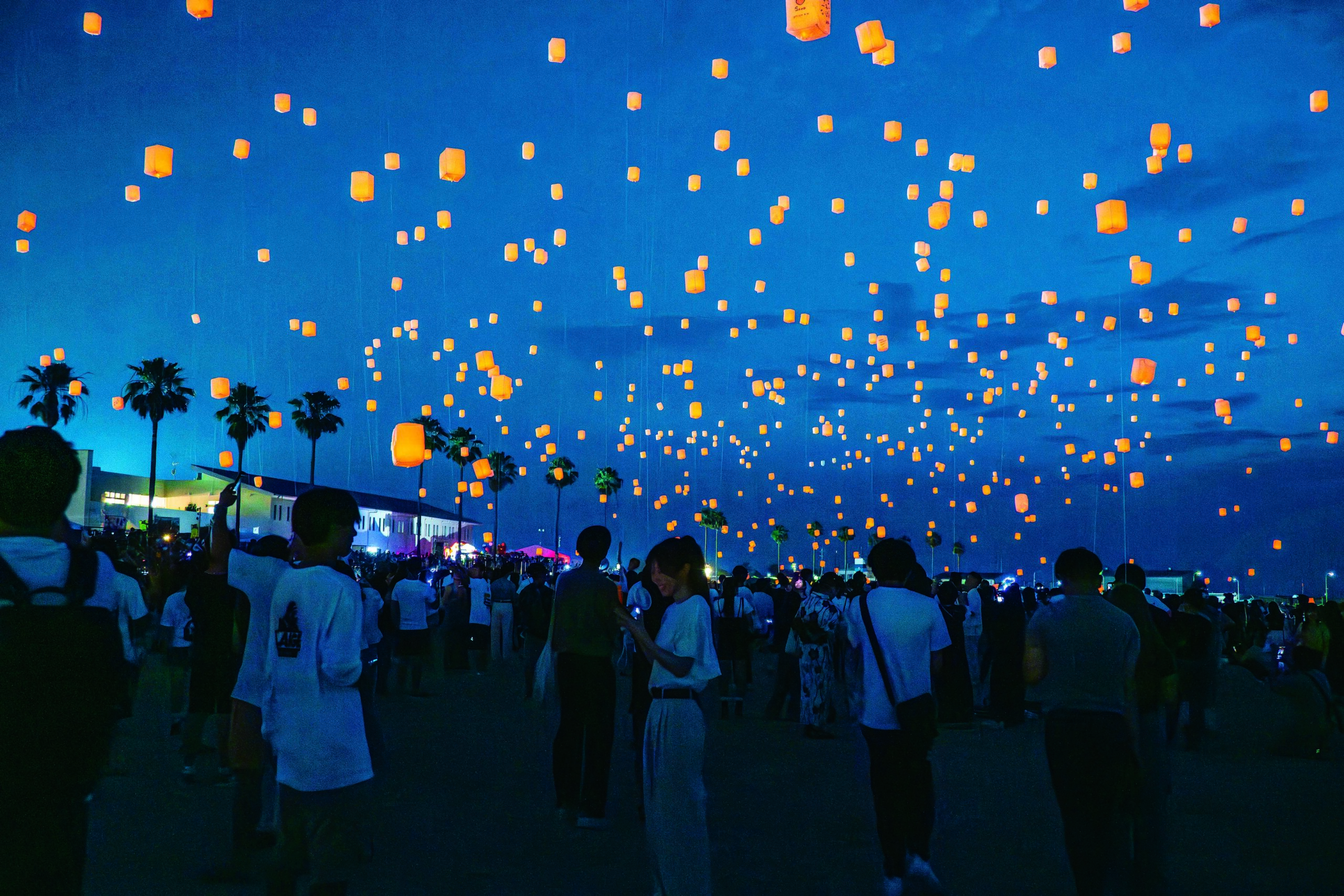 ランタン打ち上げ②