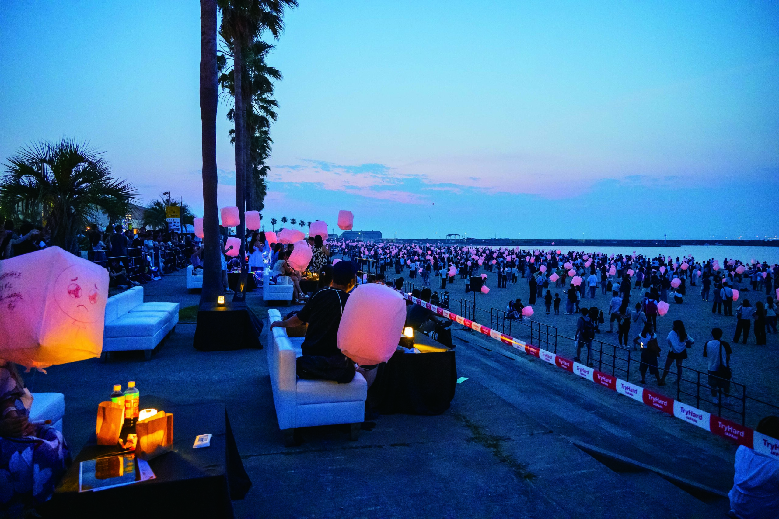 ランタン打ち上げ前