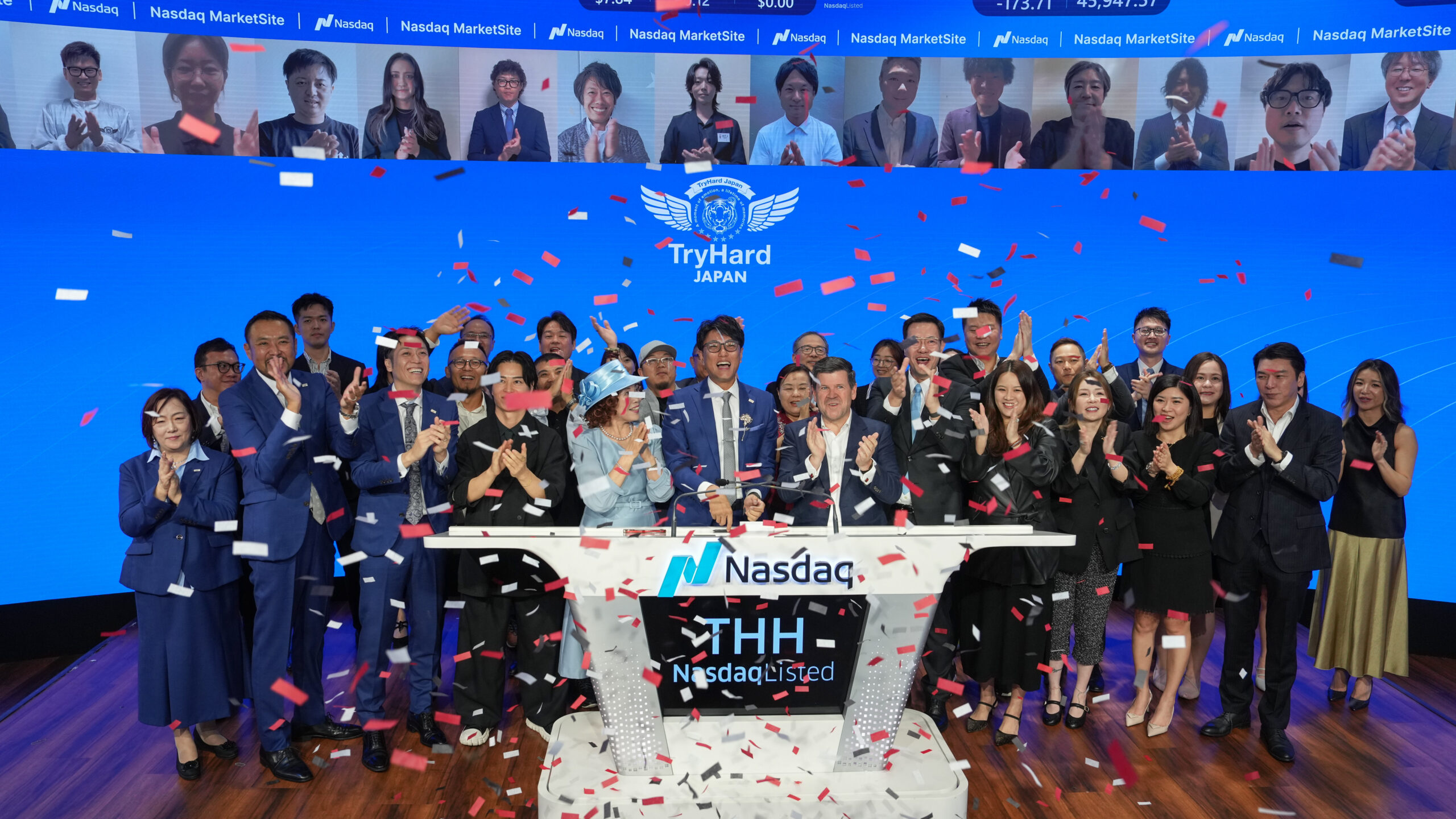TryHard Holdings Limited NASDAQ Opening bell ceremony