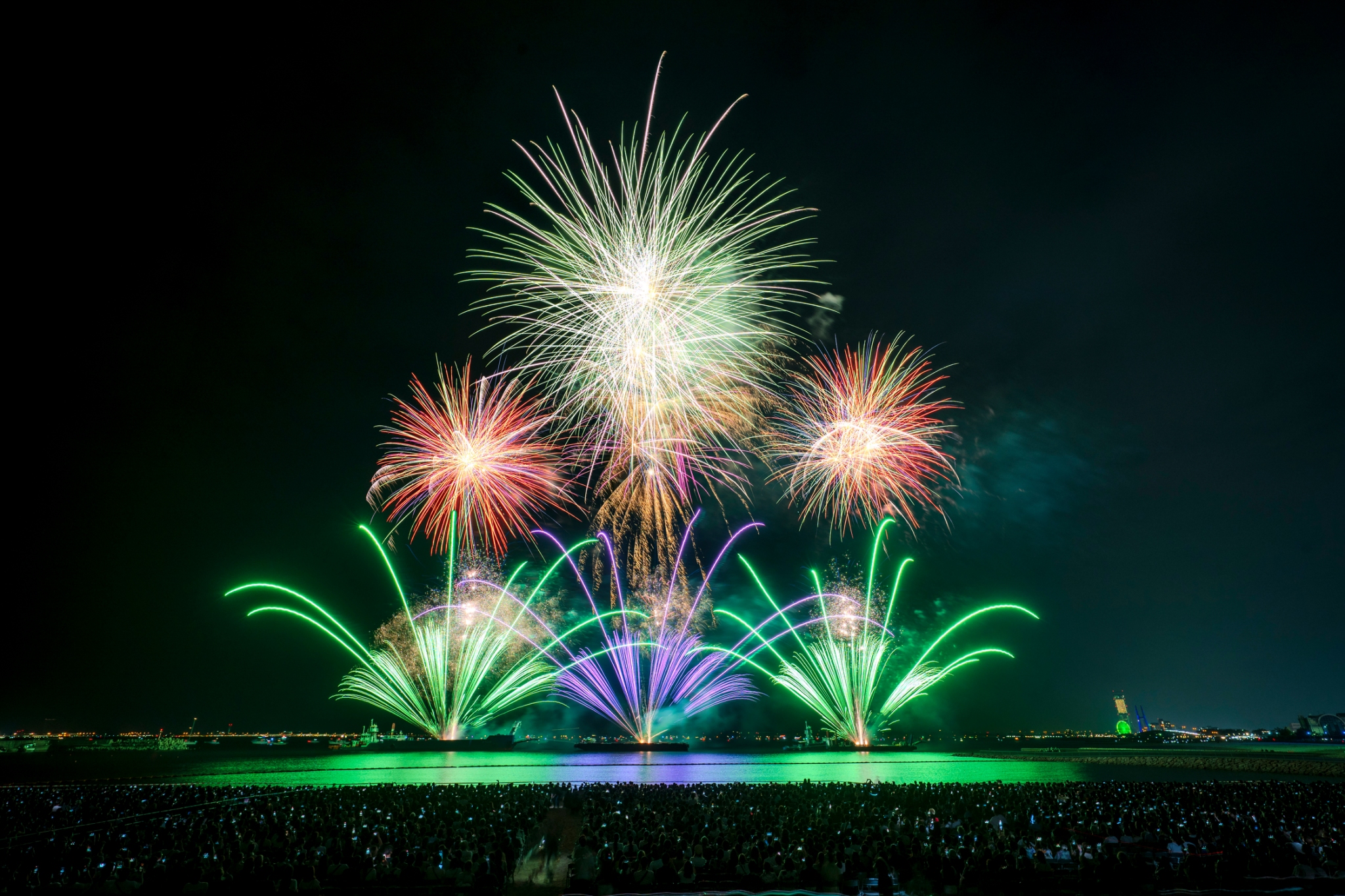 【開催レポート】「泉州夢花火 in 泉南」<br>約2万５千人が来場、光と音が織りなす圧巻の花火演出に感動！